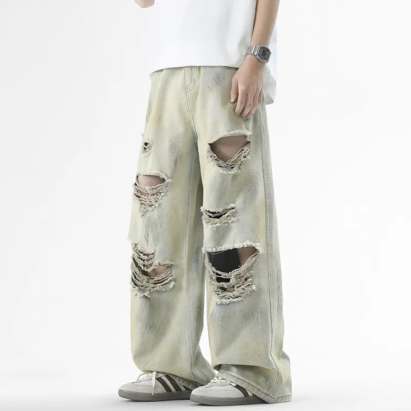 FALIAMS Jeans Unisex Yellow Mud-3