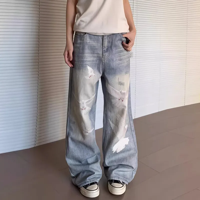 FALIAMS Jeans Unisex Light Blue-2