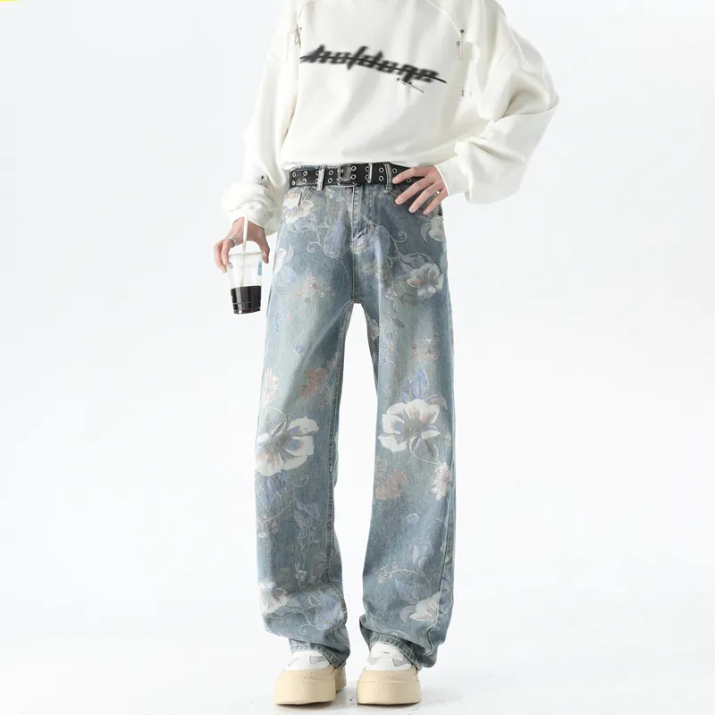FALIAMS Jeans Unisex Light Blue-1