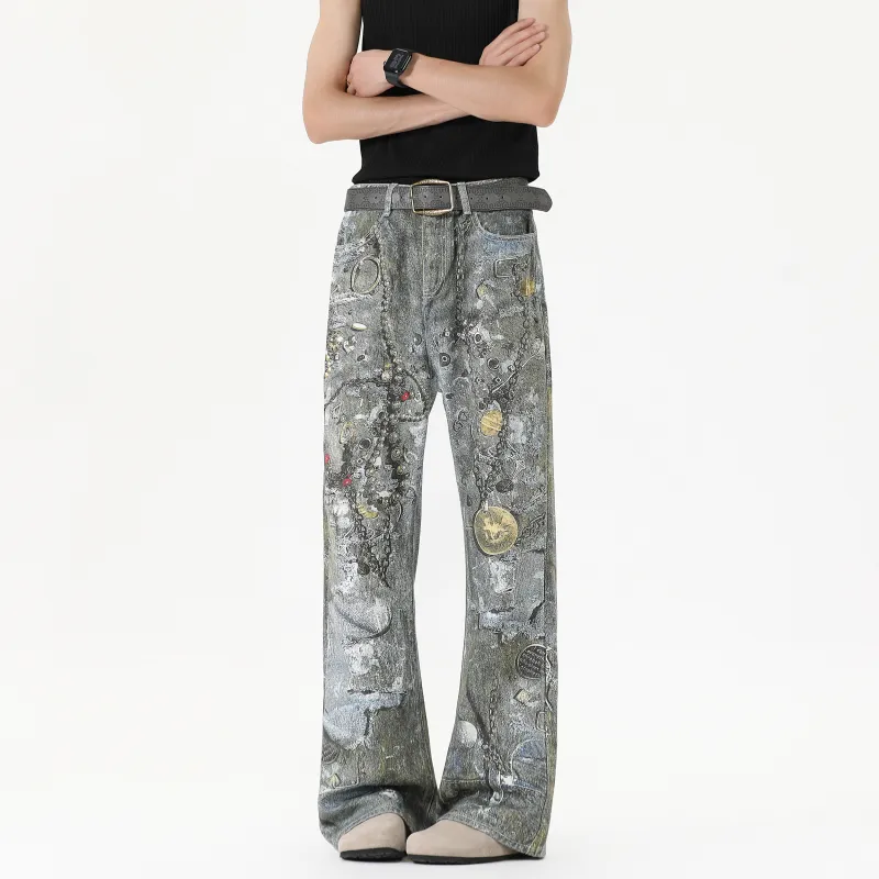FALIAMS Jeans Unisex Gray-2
