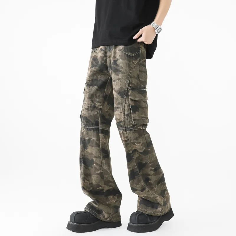 FALIAMS Jeans Unisex Camouflage-5