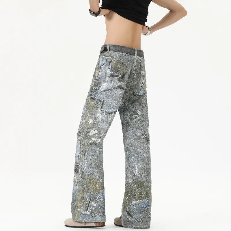 FALIAMS Jeans Unisex Gray-3