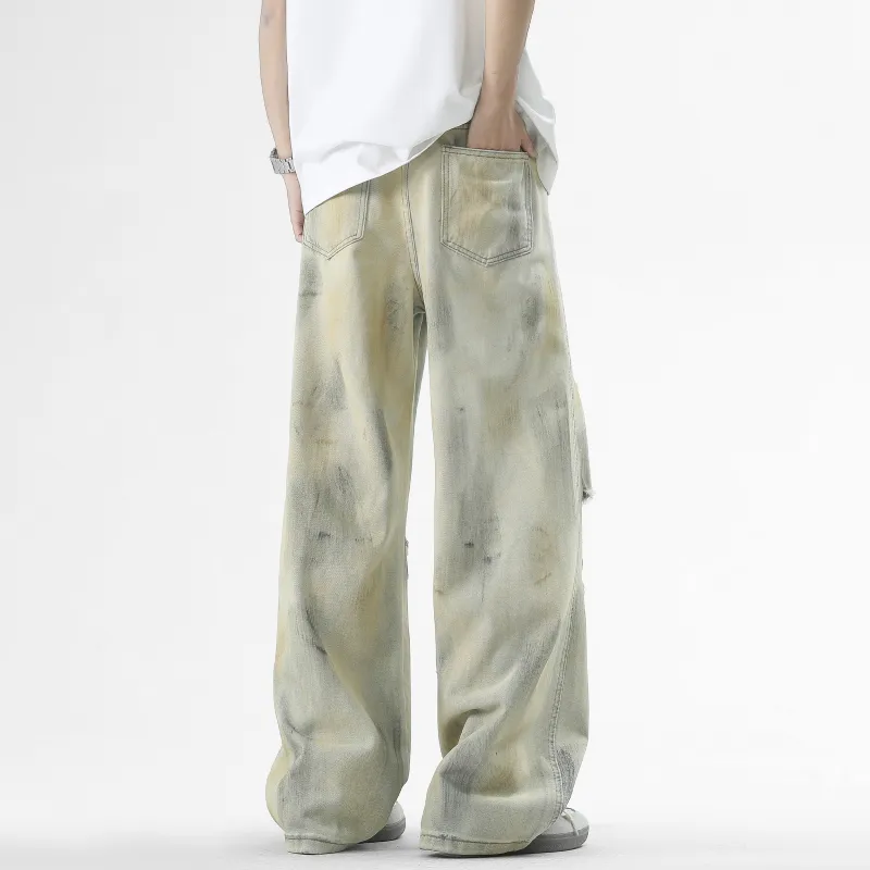FALIAMS Jeans Unisex Yellow Mud-5