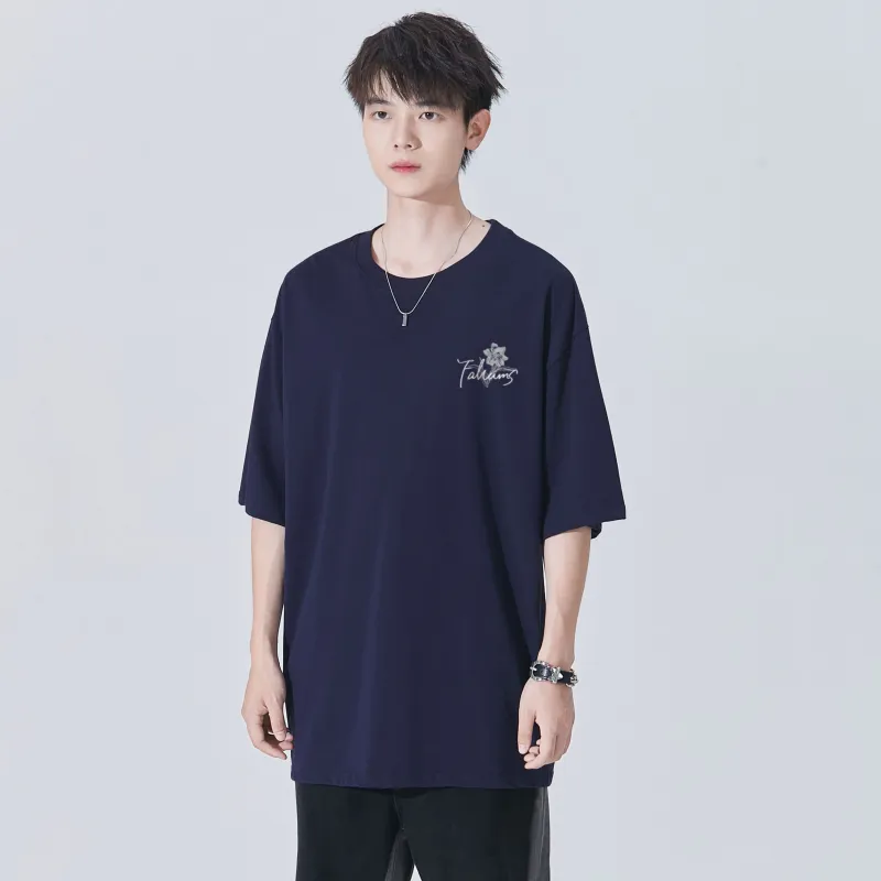 FALIAMS T Shirts Unisex Navy Blue-2