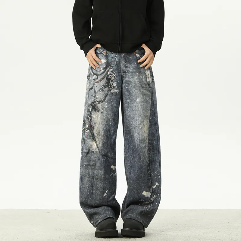 FALIAMS Jeans Unisex Blue-1