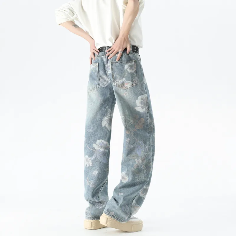 FALIAMS Jeans Unisex Light Blue-5