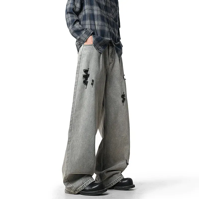 FALIAMS Jeans Unisex Gray-1