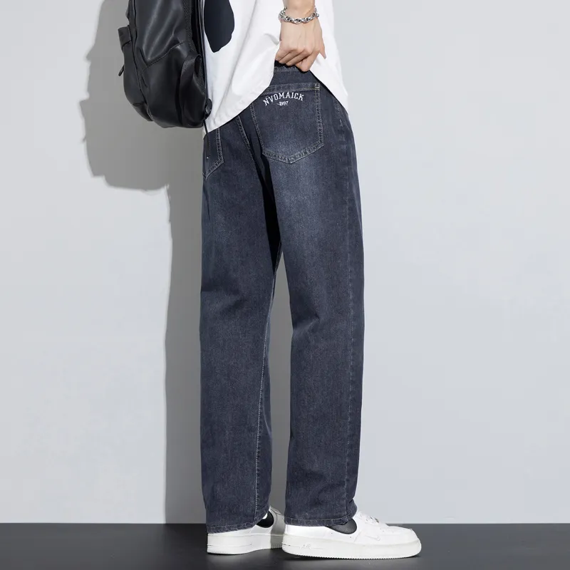 FALIAMS Jeans Unisex Blue Gray-4