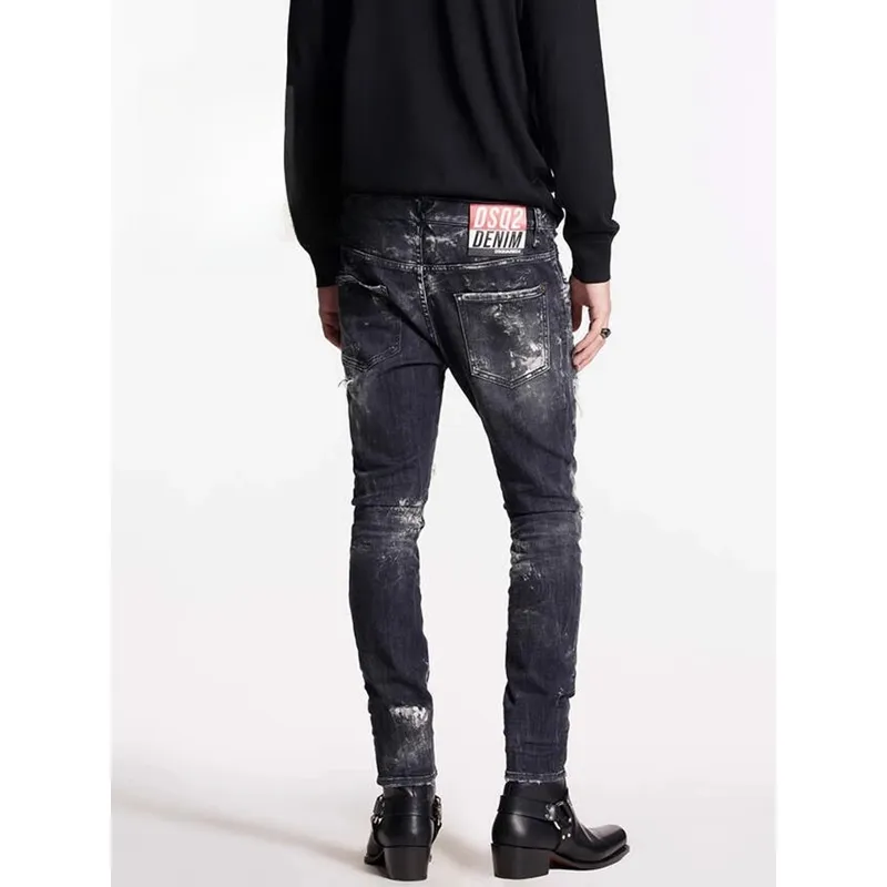 FALIAMS Jeans Unisex Black-4