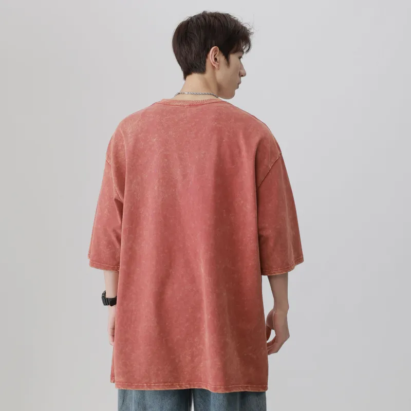 FALIAMS T Shirts Unisex Orange Red-1