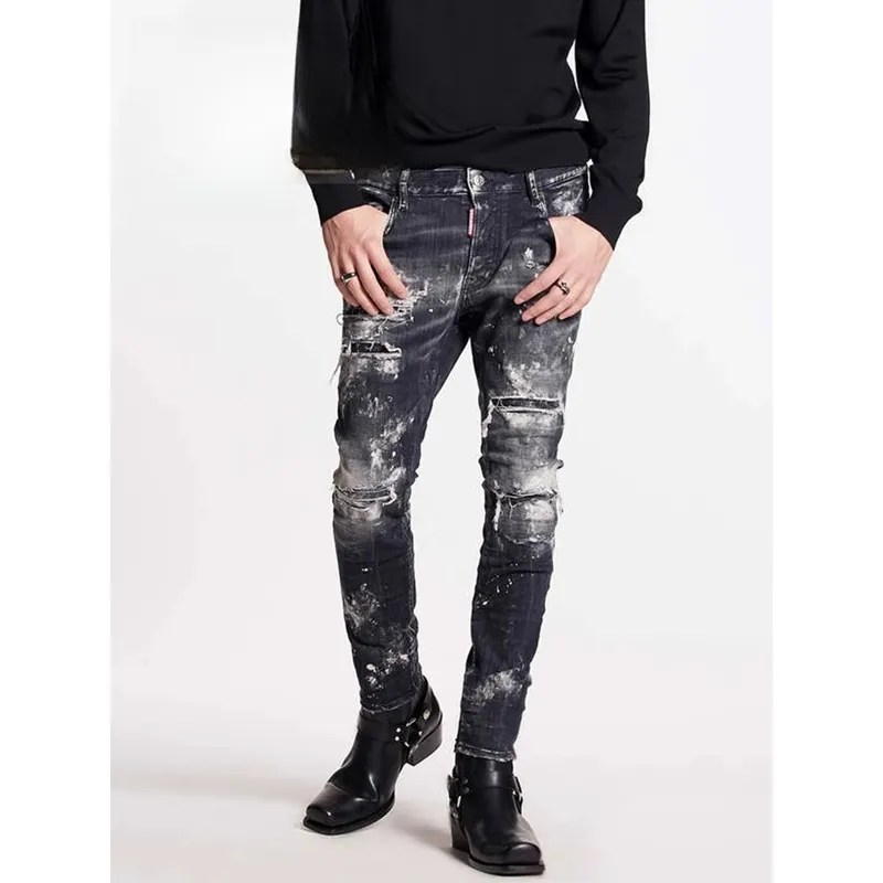 FALIAMS Jeans Unisex Black-3