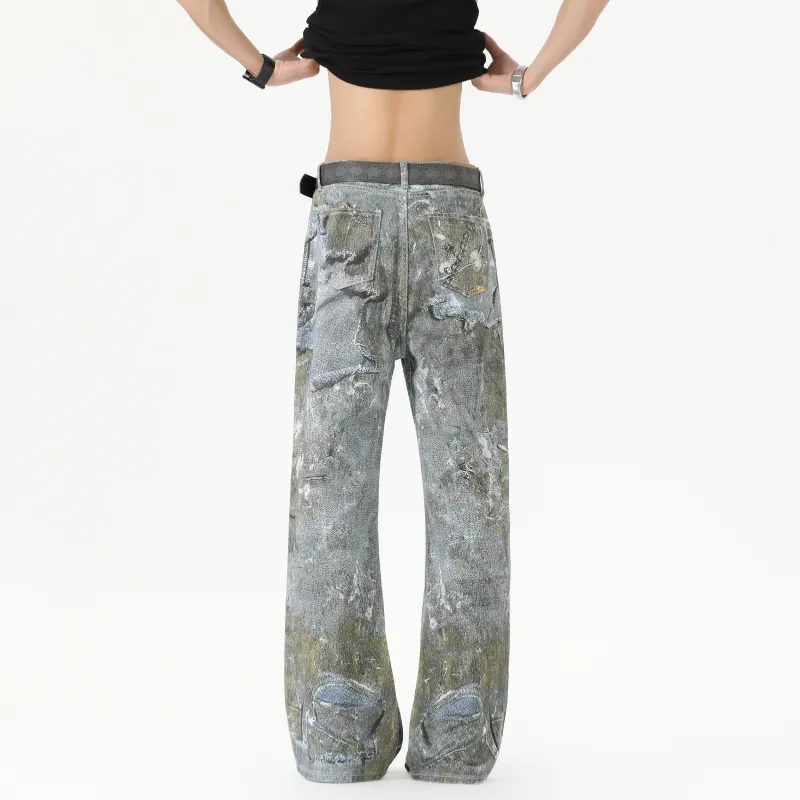 FALIAMS Jeans Unisex Gray-4
