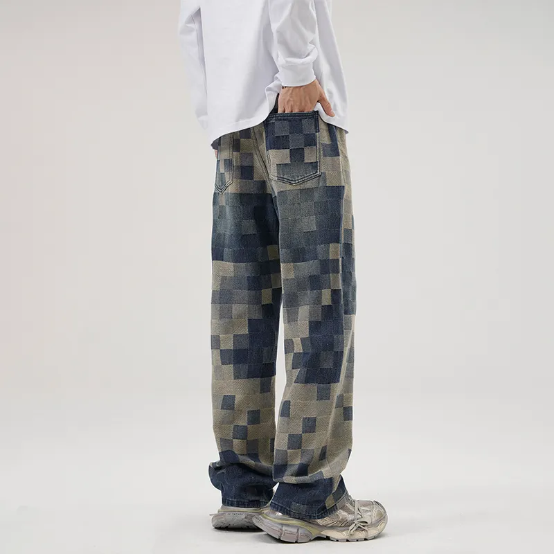 FALIAMS Jeans Men Vintage Blue-2