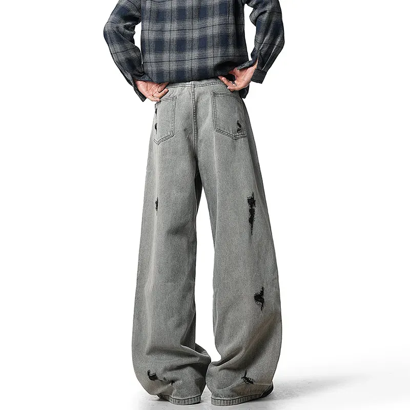 FALIAMS Jeans Unisex Gray-3