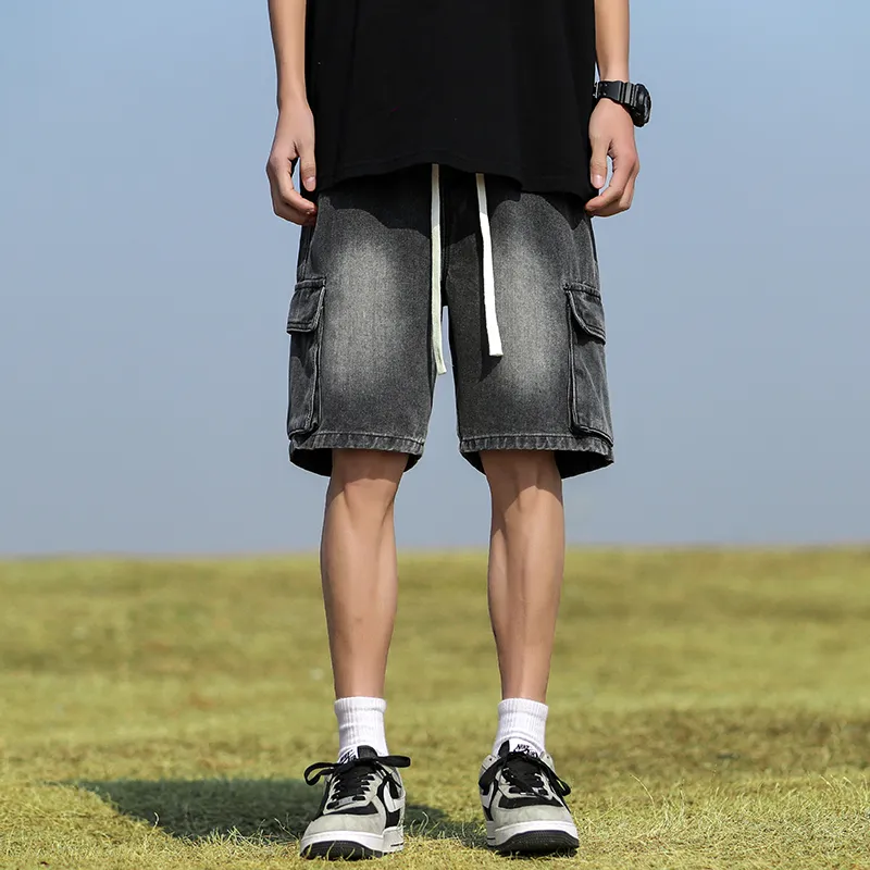 FALIAMS Denim Shorts Unisex-11