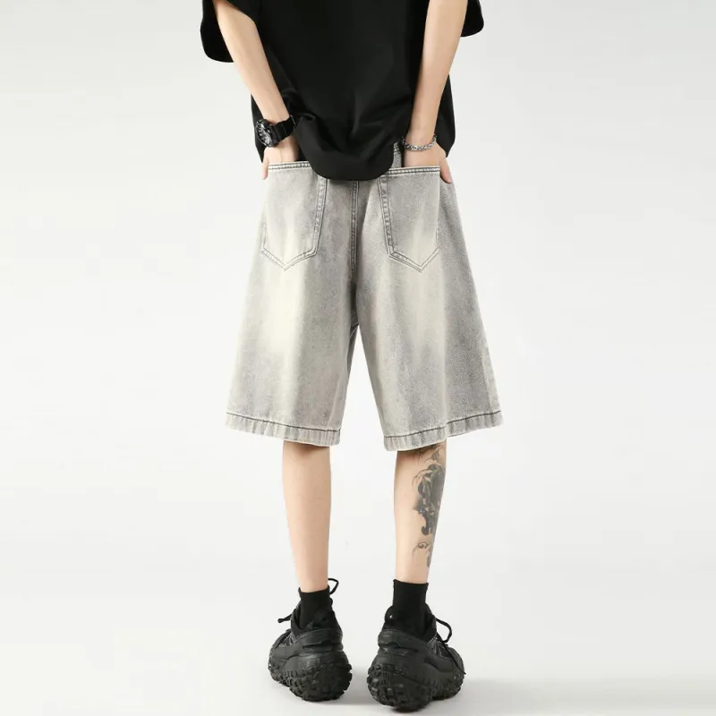 BANDICOOT Denim Shorts Unisex Gray-6