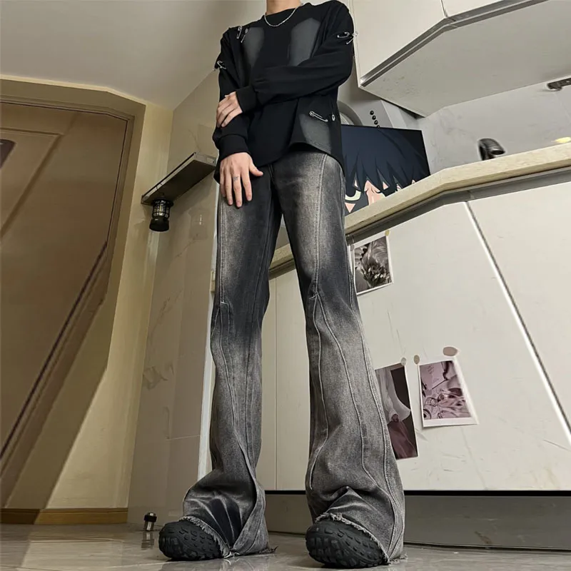 WELTER EXPERIMENT Trendy Versatile Jeans Unisex Classic Black-2
