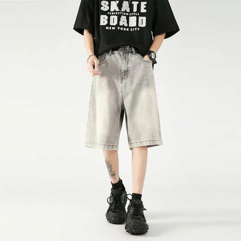 BANDICOOT Denim Shorts Unisex Gray-2