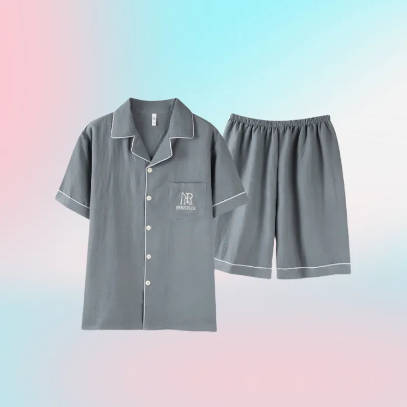 Chun Xi Pajama Set Men's Turquoise Green-1