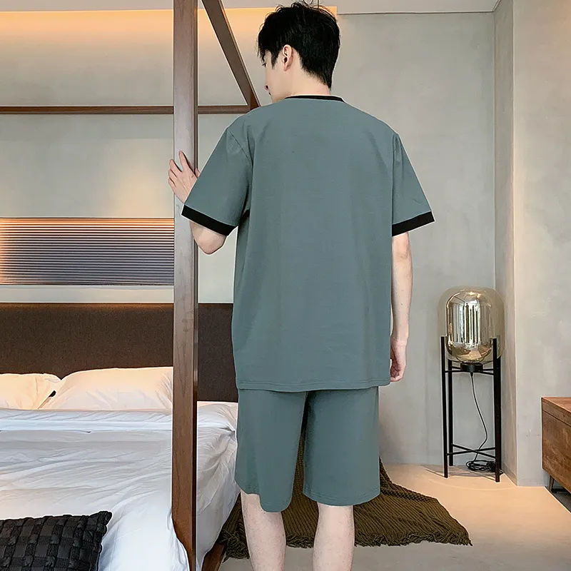Chun Xi Pajama Set Men's Slate Gray-1