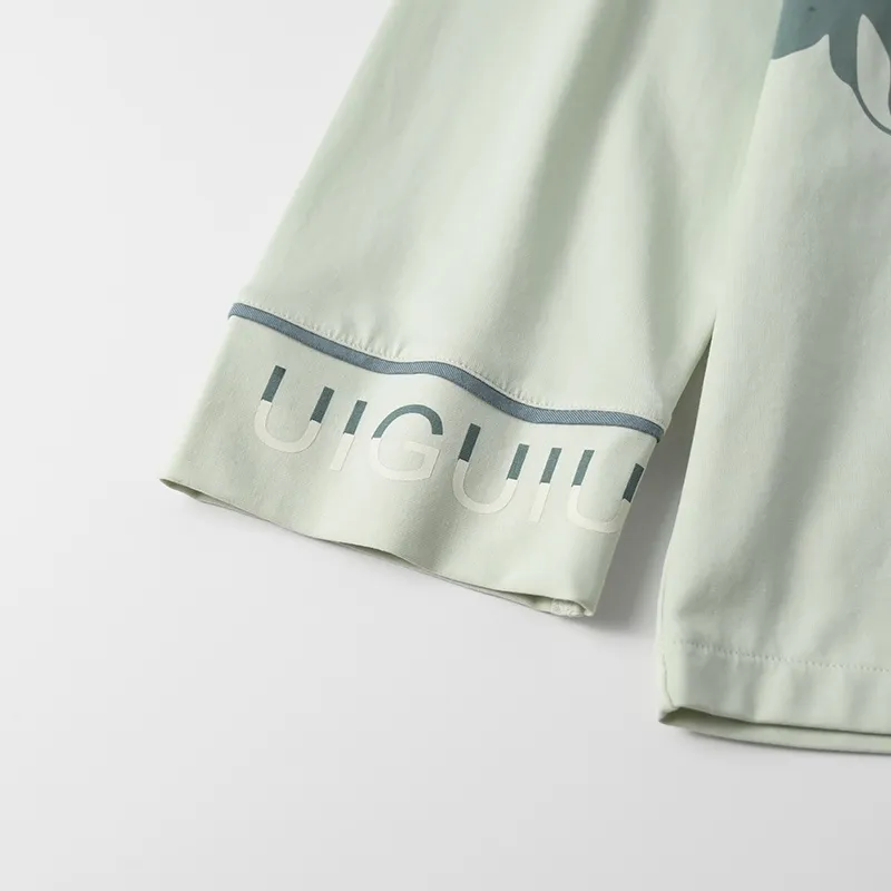 Chun Xi Pajama Set Men's Light Green-2
