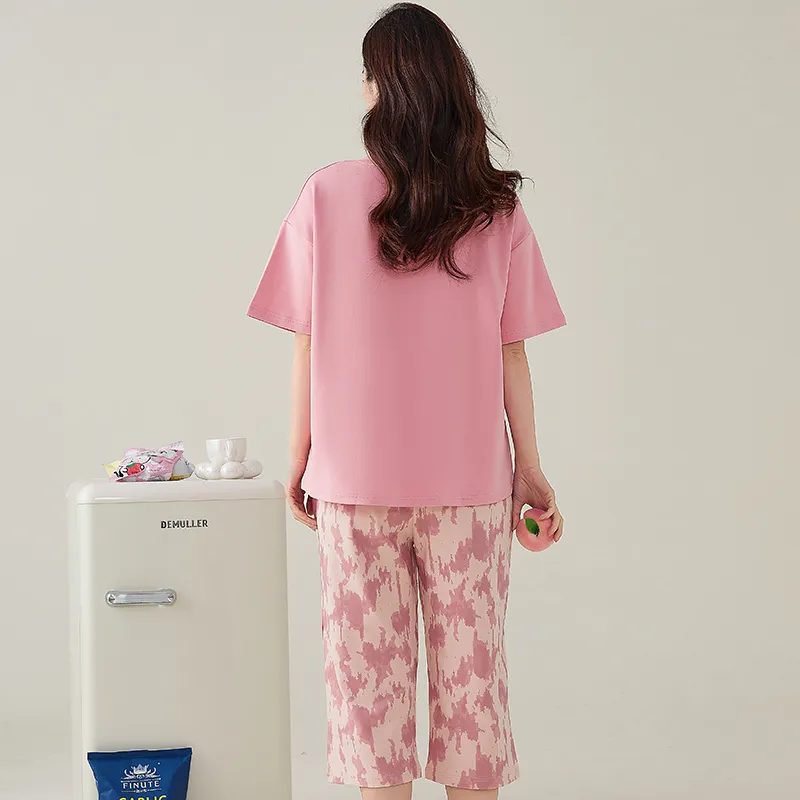 Chun Xi Pajama Set Women's Pink-1