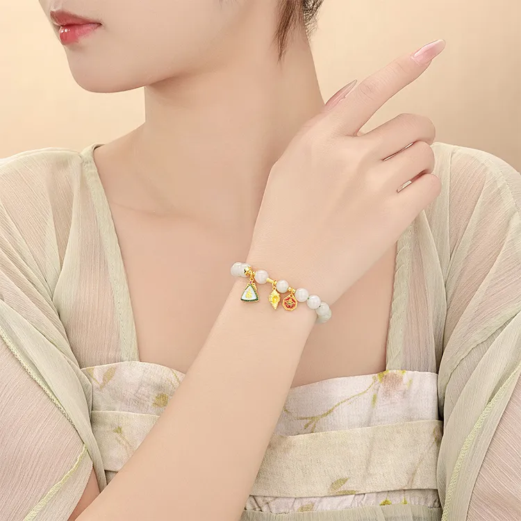 CHINA GOLD Glutinous Jade Bracelets Women's-2