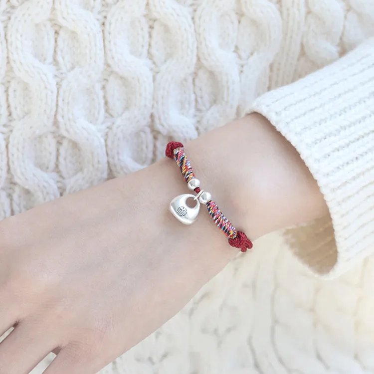 CHINA GOLD 999 Fine Silver Bracelets Unisex-1
