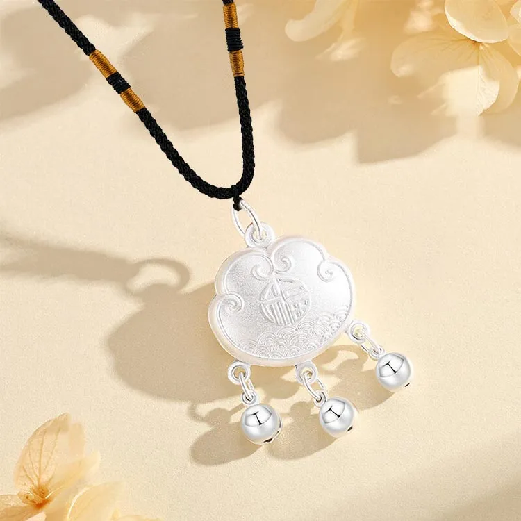 CHINA GOLD 990 Silver Necklaces Women's-2