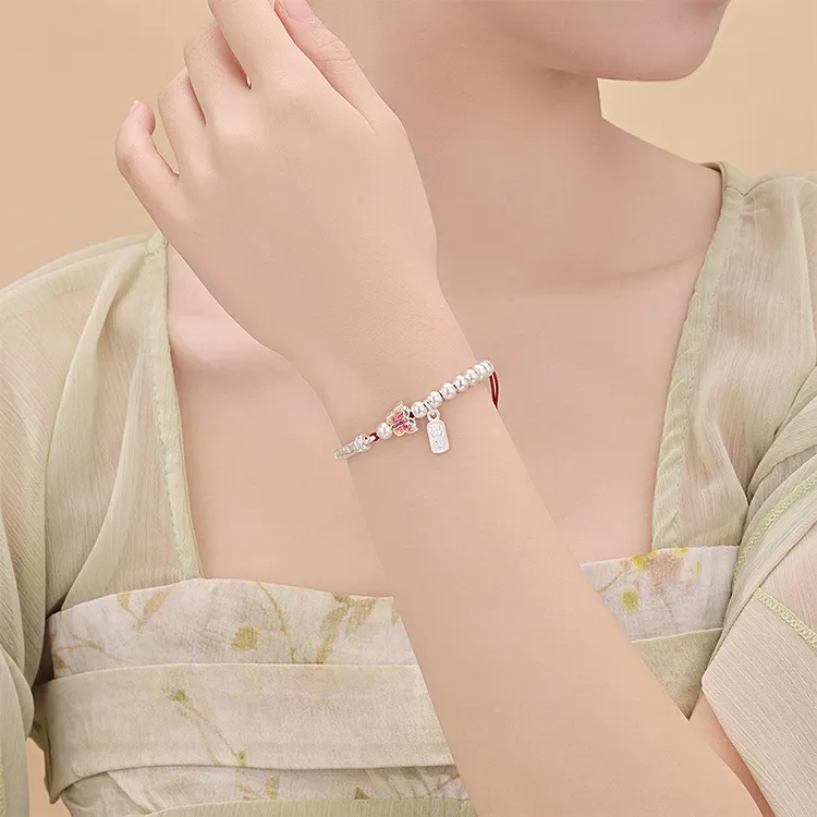 CHINA GOLD 990 Silver Bracelets Women's-2