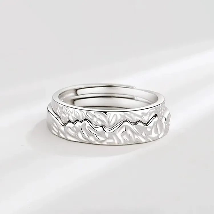 CHINA GOLD S999 Fine Silver Rings Unisex-1