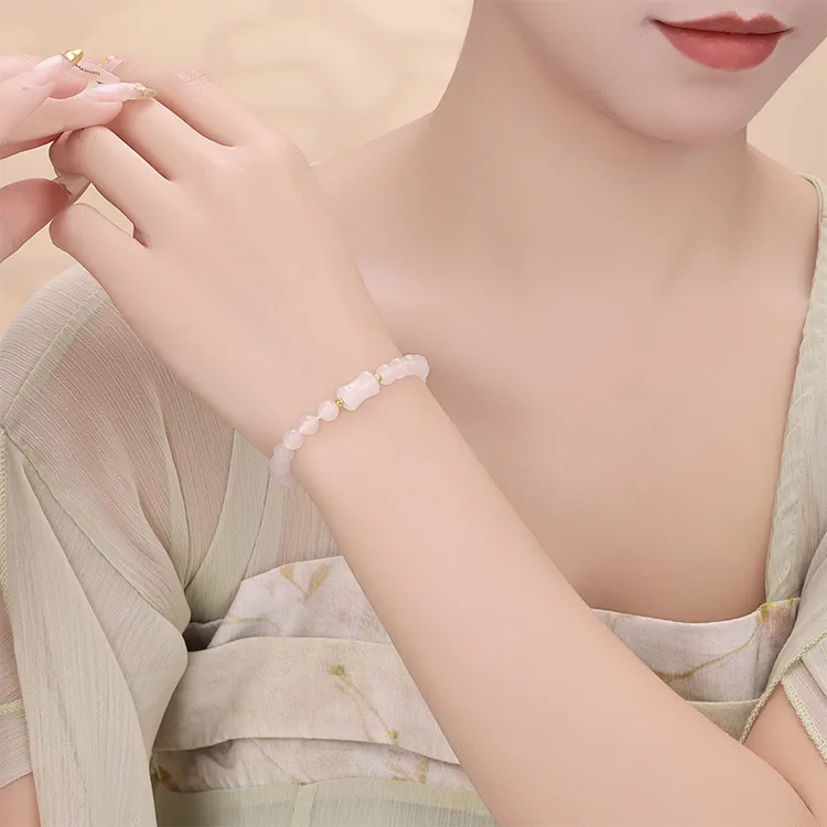 CHINA GOLD Chalcedony Bracelets Women's-4