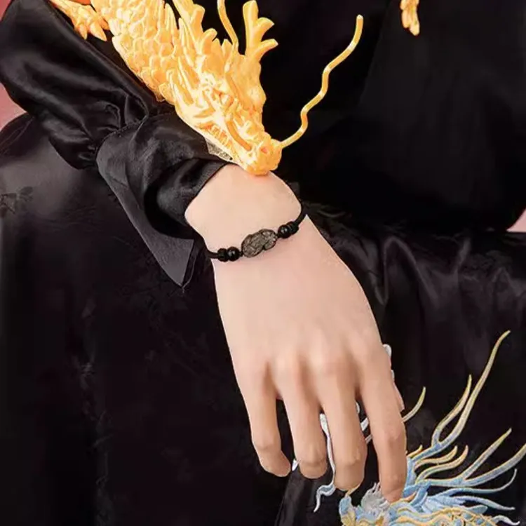 CHINA GOLD Obsidian Bracelets Unisex-2
