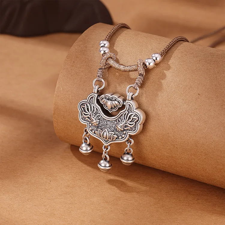 CHINA GOLD 999 Fine Silver Necklaces Unisex-1