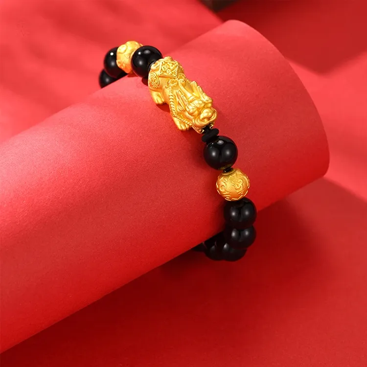 CHINA GOLD Agate Bracelets Unisex-1