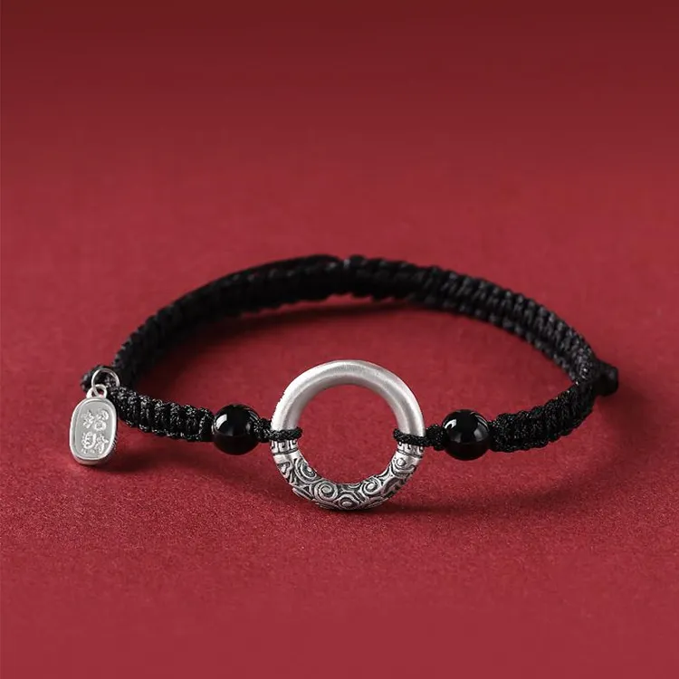 CHINA GOLD 990 Silver Bracelets Unisex-1