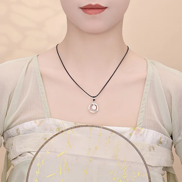 CHINA GOLD Sterling Silver 990 Necklaces Unisex-2