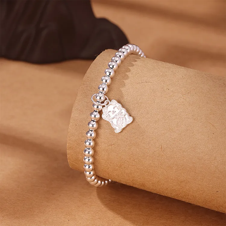 CHINA GOLD 999 Fine Silver Bracelets Women's-1