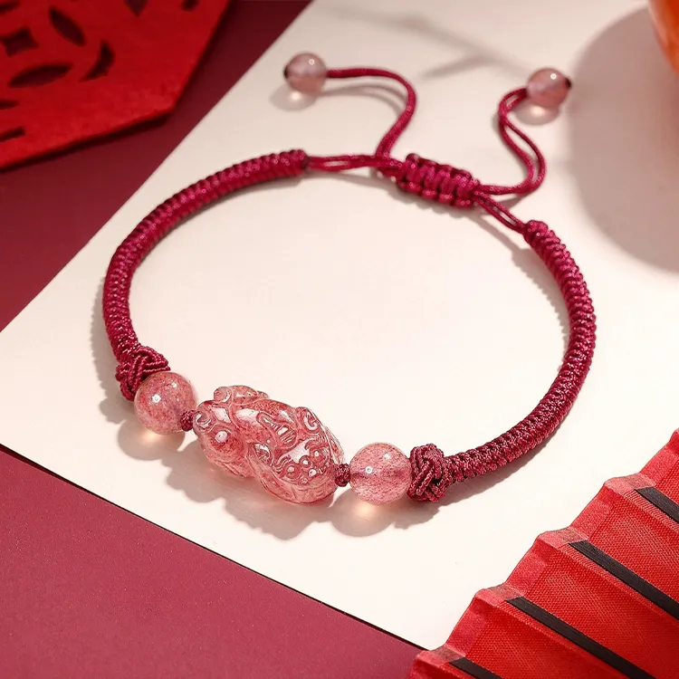 CHINA GOLD Obsidian Bracelets Unisex-4