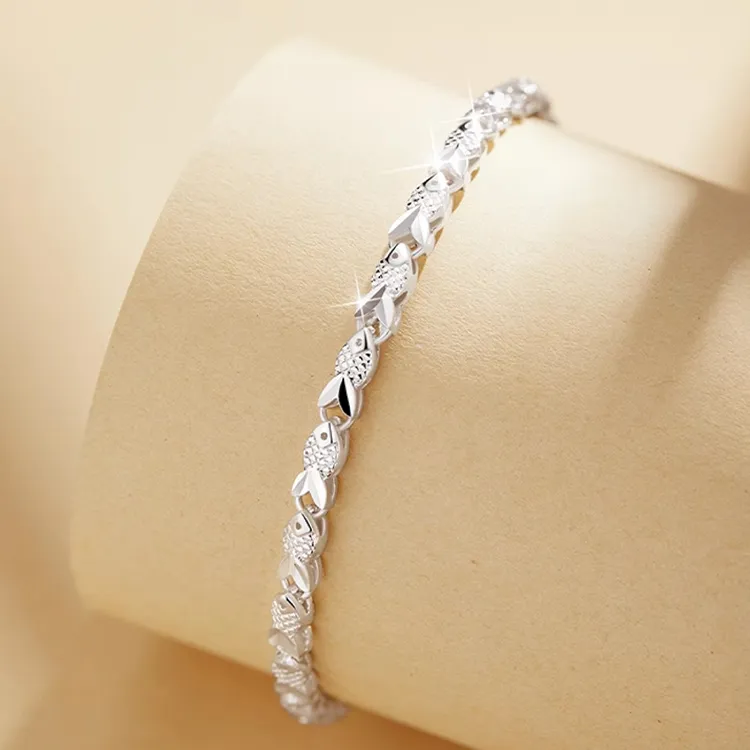 CHINA GOLD 999 Fine Silver Bracelets Women's-1