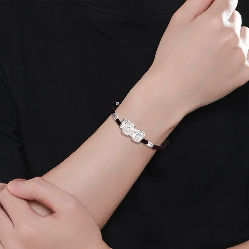 CHINA GOLD S925 Silver Bracelets Men's-2