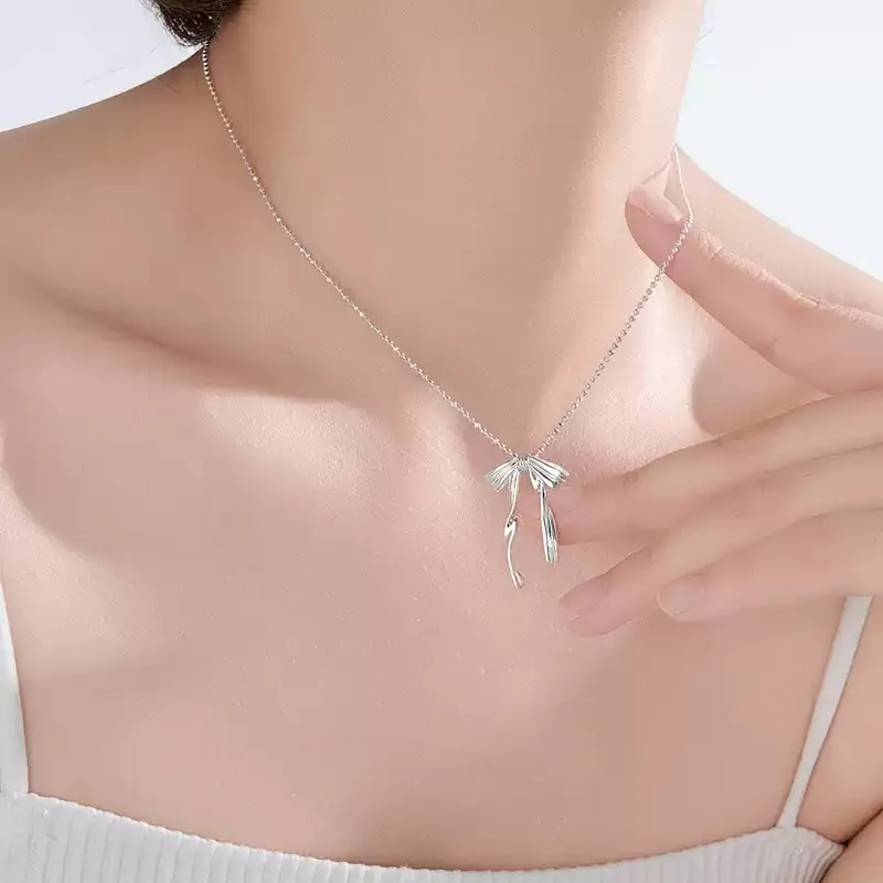 CHINA GOLD S925 Silver Necklaces Women's-4