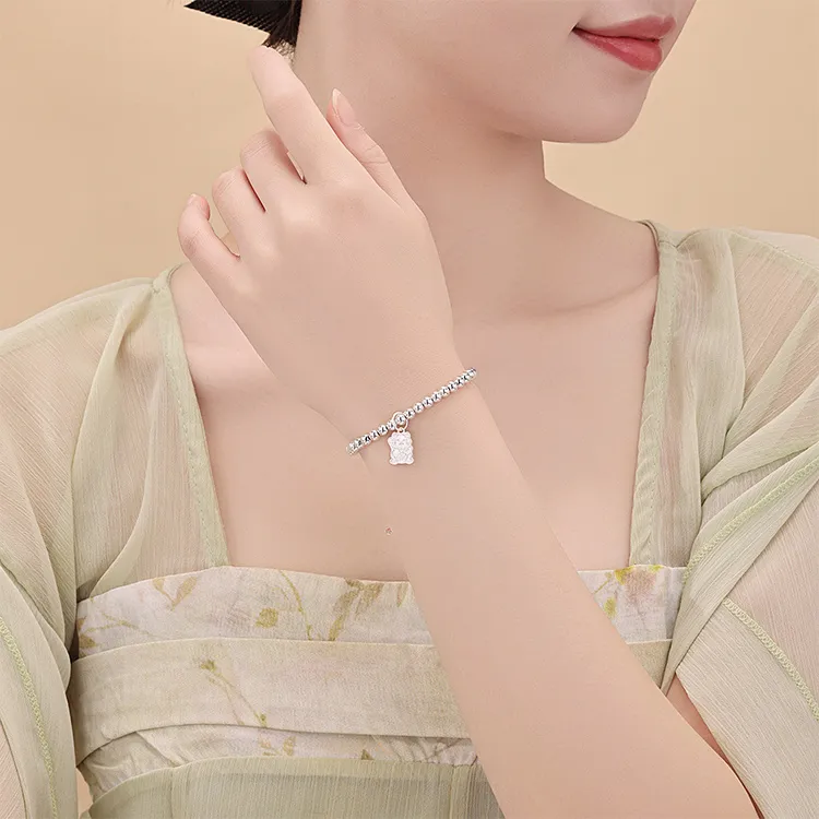 CHINA GOLD 999 Fine Silver Bracelets Women's-2