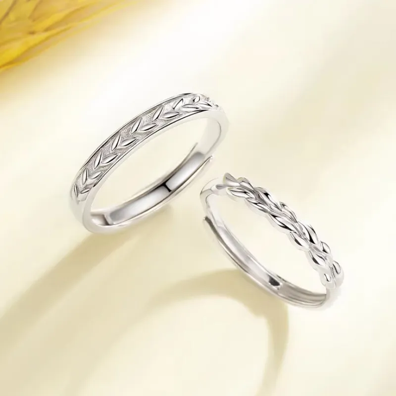 CHINA GOLD S925 Silver Rings Unisex-3