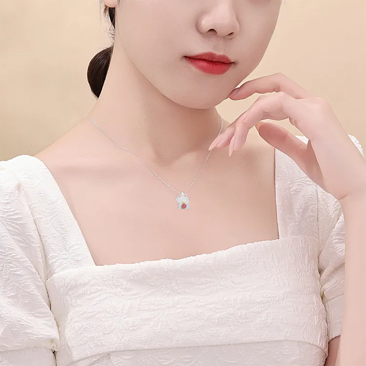CHINA GOLD S925 Silver Necklaces Women's-2