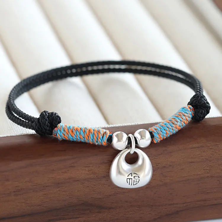 CHINA GOLD 999 Fine Silver Bracelets Unisex-3