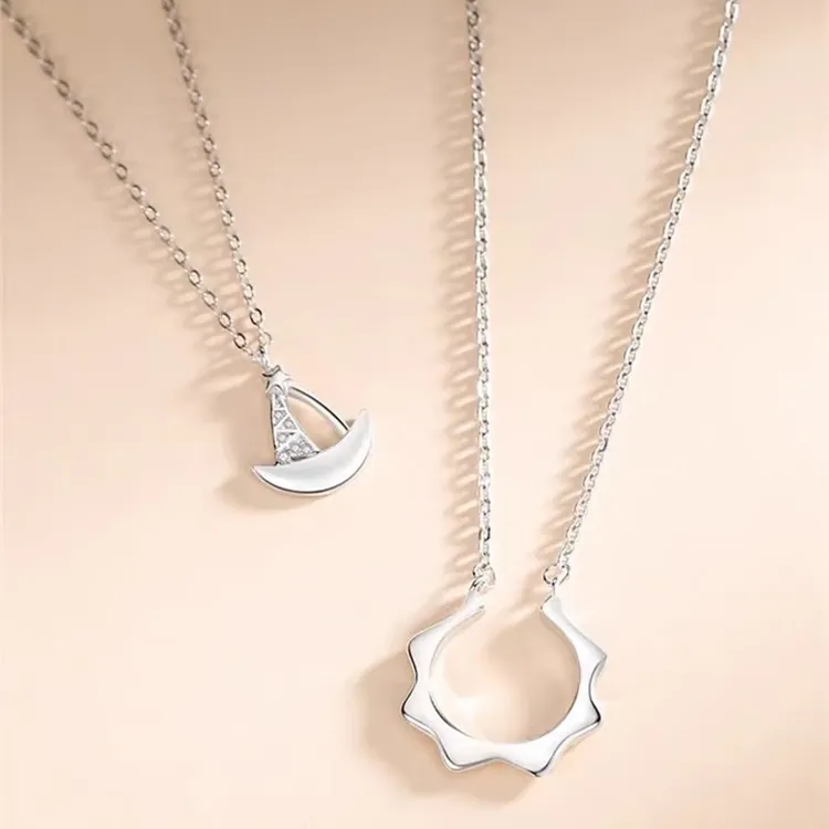 CHINA GOLD S925 Silver Necklaces Unisex-7