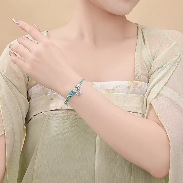 CHINA GOLD 999 Fine Silver Bracelets Unisex-2
