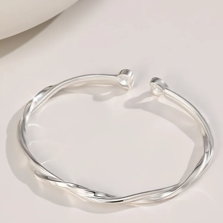 CHINA GOLD Sterling Silver Bangles Women's-1