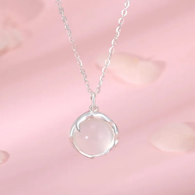 CHINA GOLD Chalcedony Necklaces Women's-15